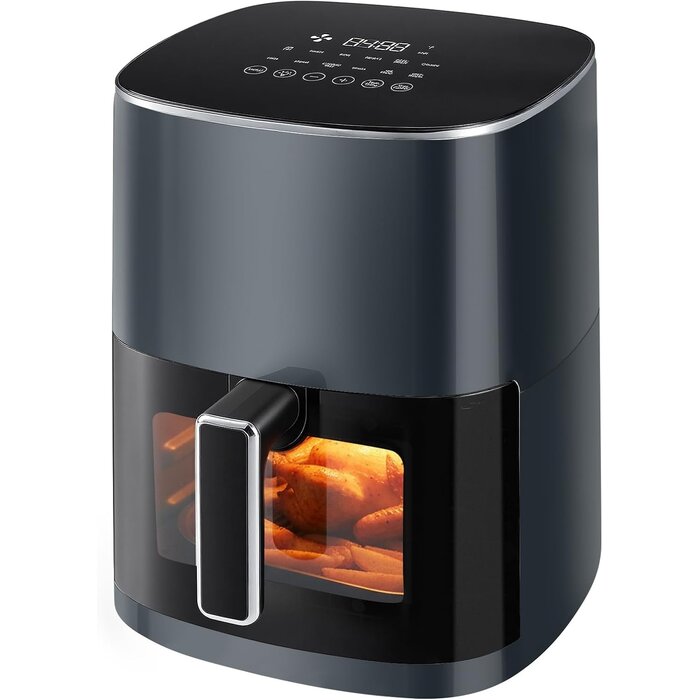 6L Heißluftfritteuse mit Sichtfenster & HD-Touchscreen - 33% Rabatt