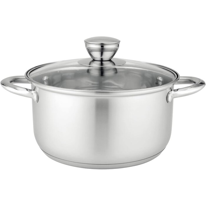 Edelstahl-Kochtopf 20 cm, 3,6L - Induktion - 29% Rabatt