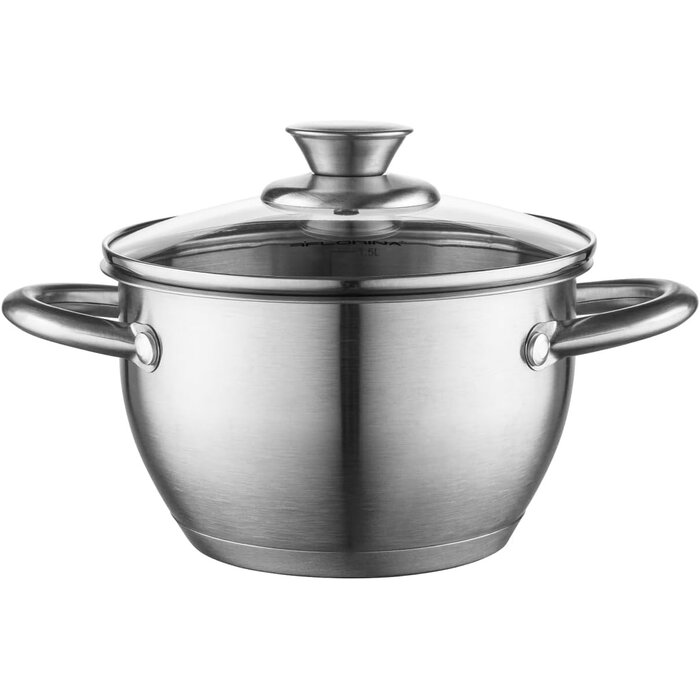 Edelstahl-Kochtopf 20 cm, 3,6L - Induktion - 29% Rabatt