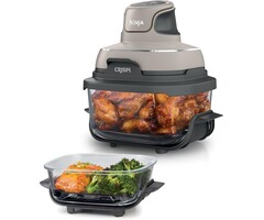 Tragbare 4-in-1 Heißluftfritteuse 3,8 L, Stein - 51% Rabatt