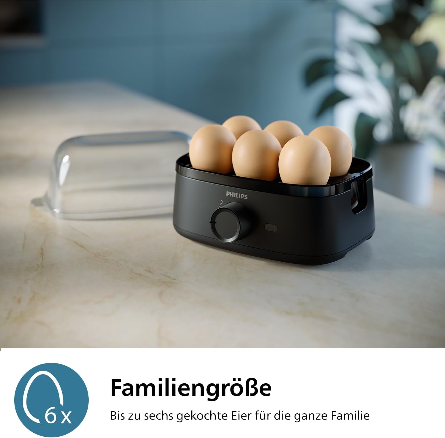 Philips Eierkocher für 6 Eier | 400W | Inklusive Zubehör | 30% Rabatt