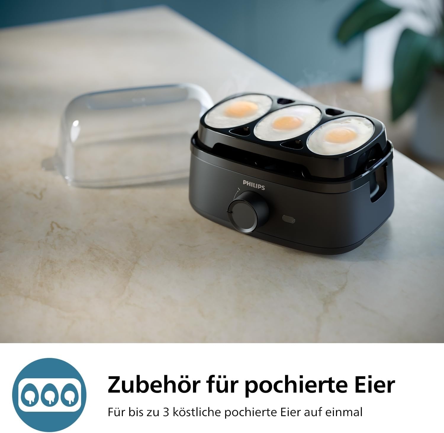 Philips Eierkocher für 6 Eier | 400W | Inklusive Zubehör | 30% Rabatt