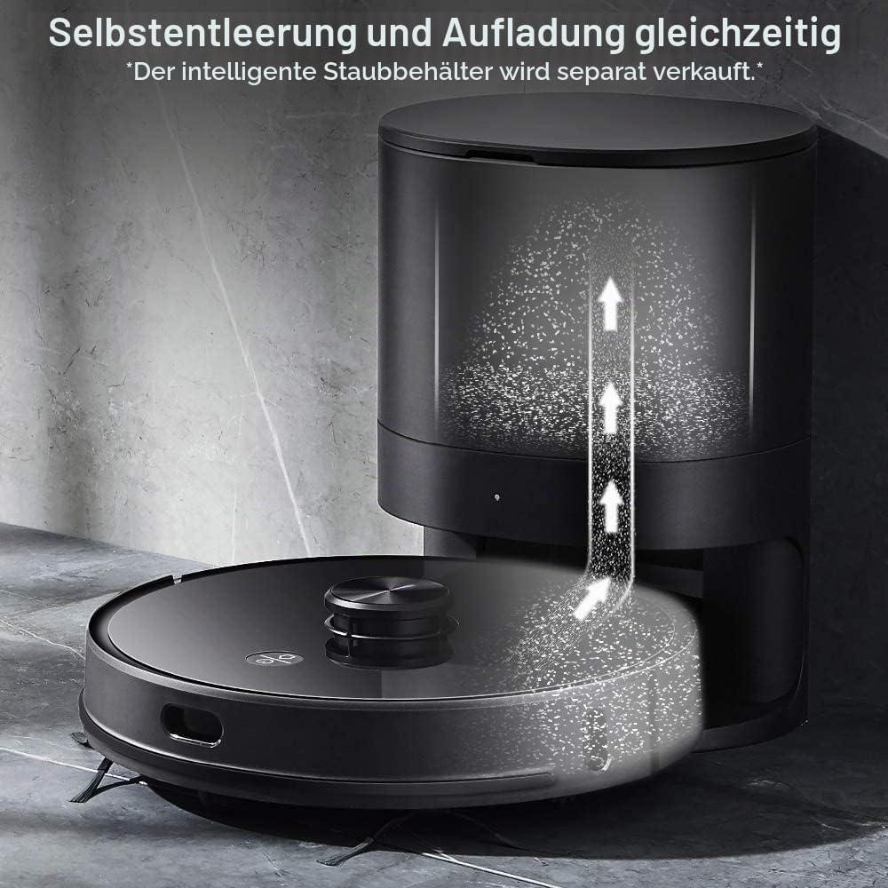 Saugroboter mit Laser-Navigation & Wischfunktion - Schwarz - 35% Rabatt