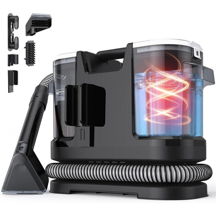 Polsterreiniger mit Warmwasserfunktion - 34% Rabatt - 1400W