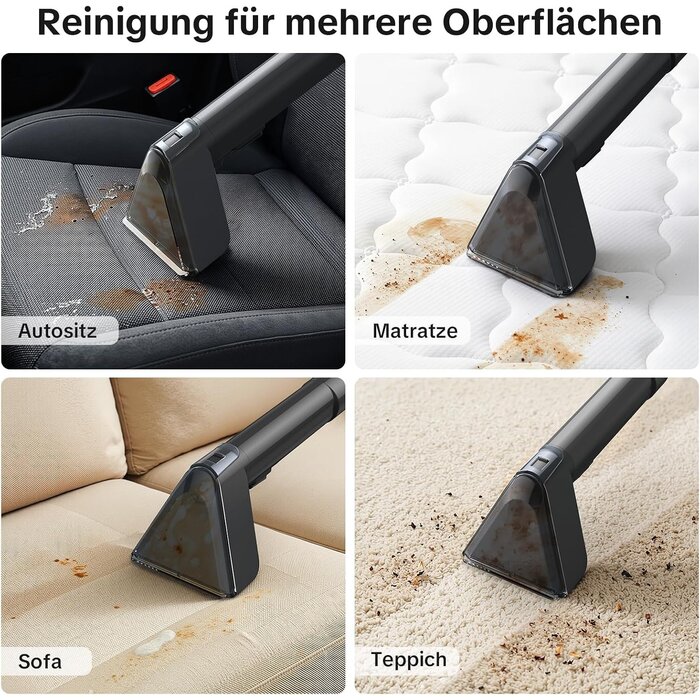 Polsterreiniger mit Warmwasserfunktion - 34% Rabatt - 1400W