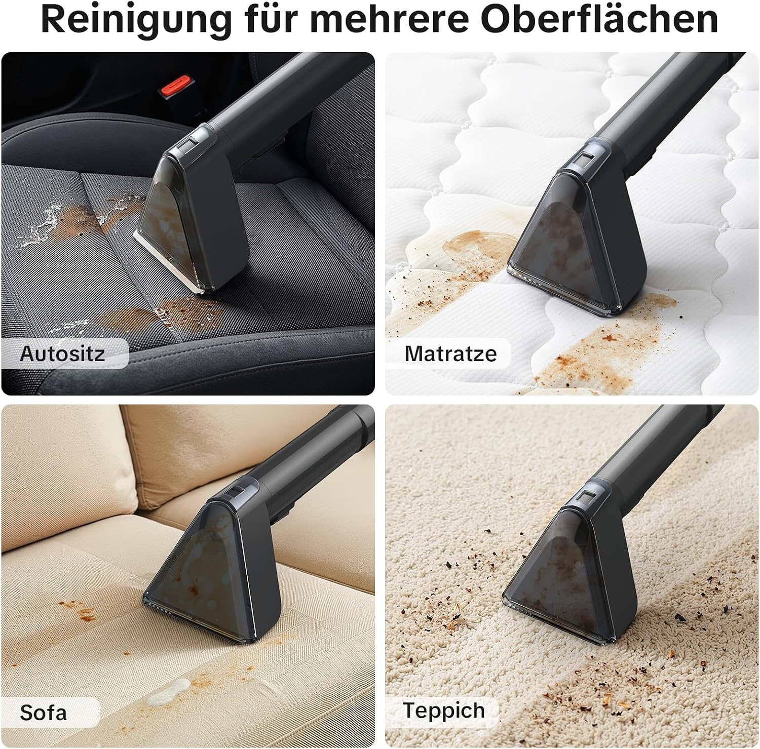 Polsterreiniger mit Warmwasserfunktion - 34% Rabatt - 1400W