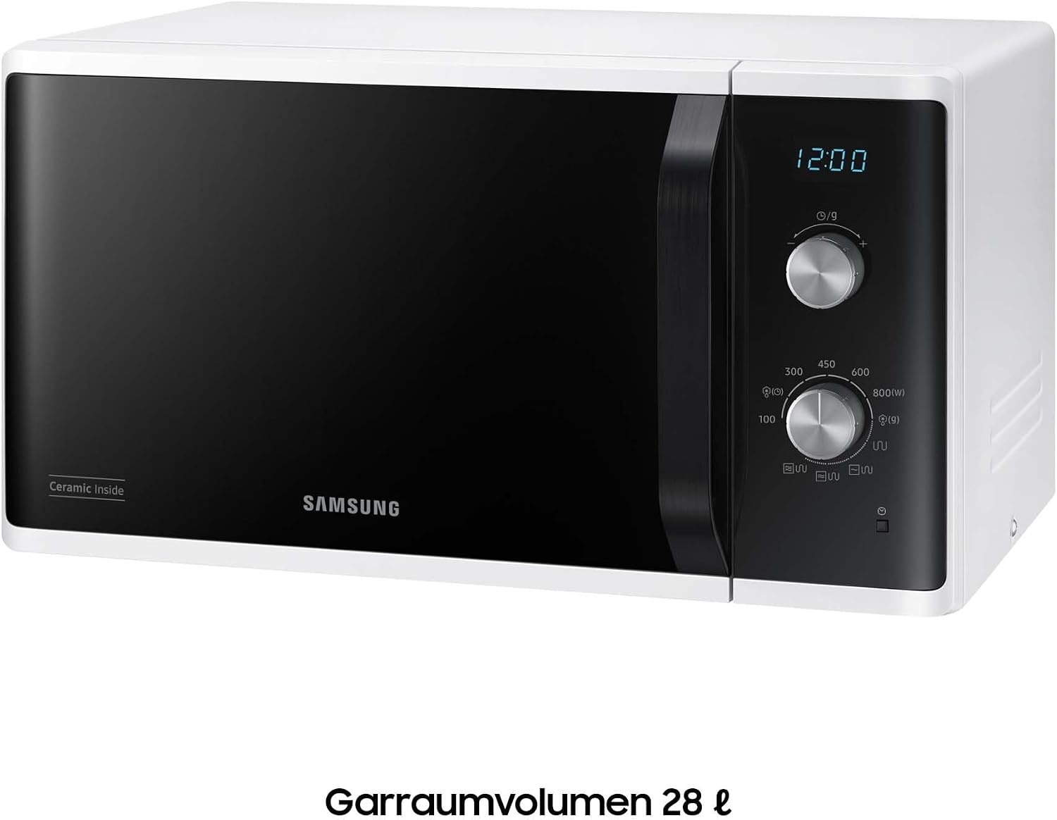 Mikrowelle mit Grill 23L 800W, Weiß - 35% Rabatt