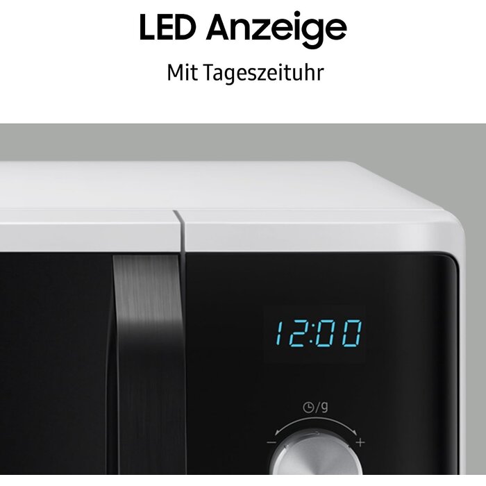 Mikrowelle mit Grill 23L 800W, Weiß - 35% Rabatt
