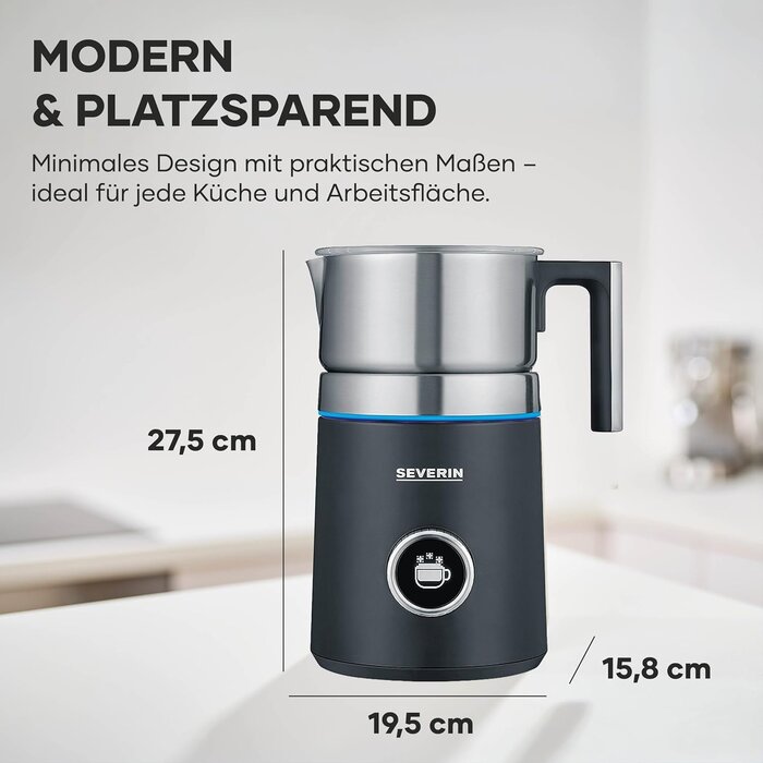Induktions-Milchaufschäumer 700 ml - 13 Programme - OLED - 34% Rabatt