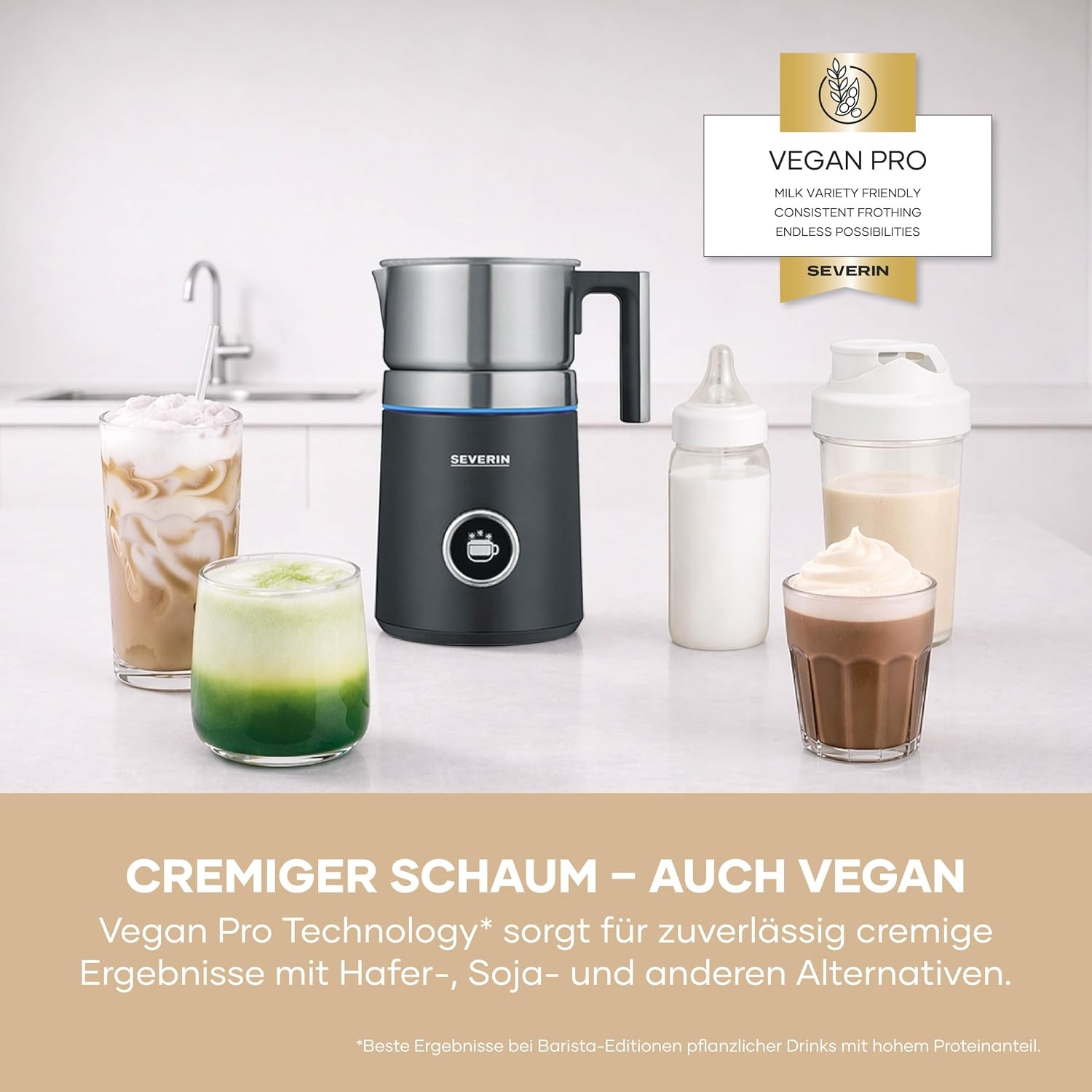 Induktions-Milchaufschäumer 700 ml - 13 Programme - OLED - 34% Rabatt