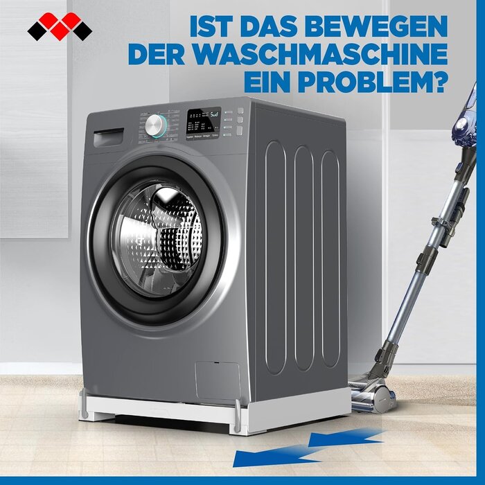 Waschmaschinen-Basis mit Rollen 60x70 cm - 33% Rabatt