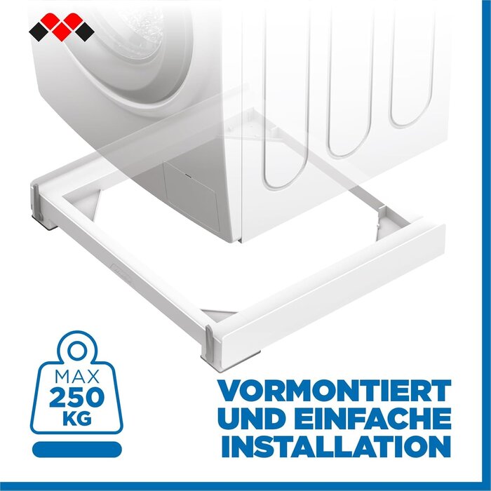 Waschmaschinen-Basis mit Rollen 60x70 cm - 33% Rabatt