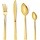 32-teiliges Besteckset Gold aus Edelstahl - 31% Rabatt