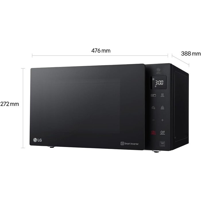 Mikrowelle mit Grill 25L 1000W - Schwarz - 34% Rabatt - Ausgepackt