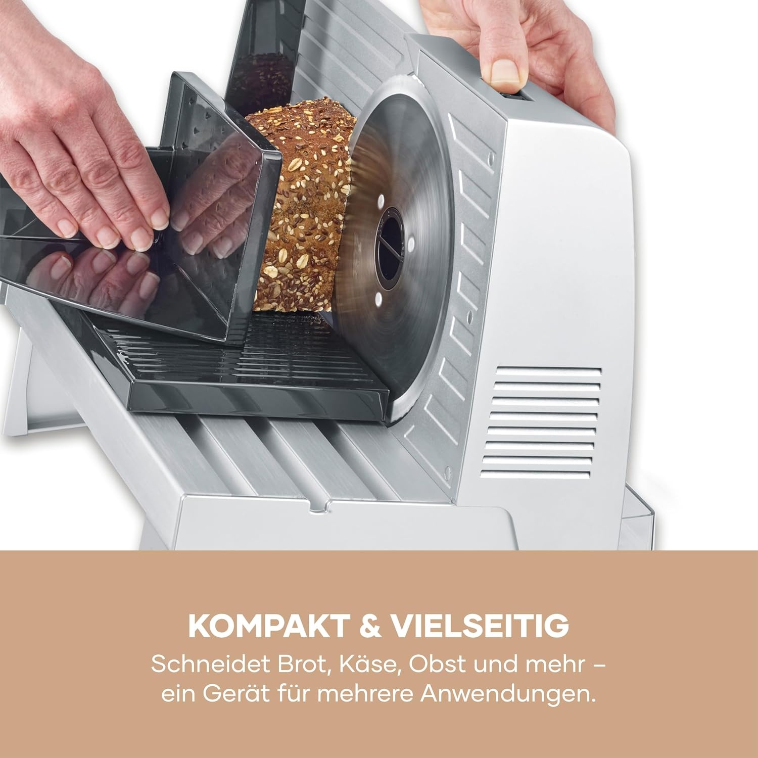 Edelstahl-Allesschneider mit Solingen-Messer - 34% Rabatt