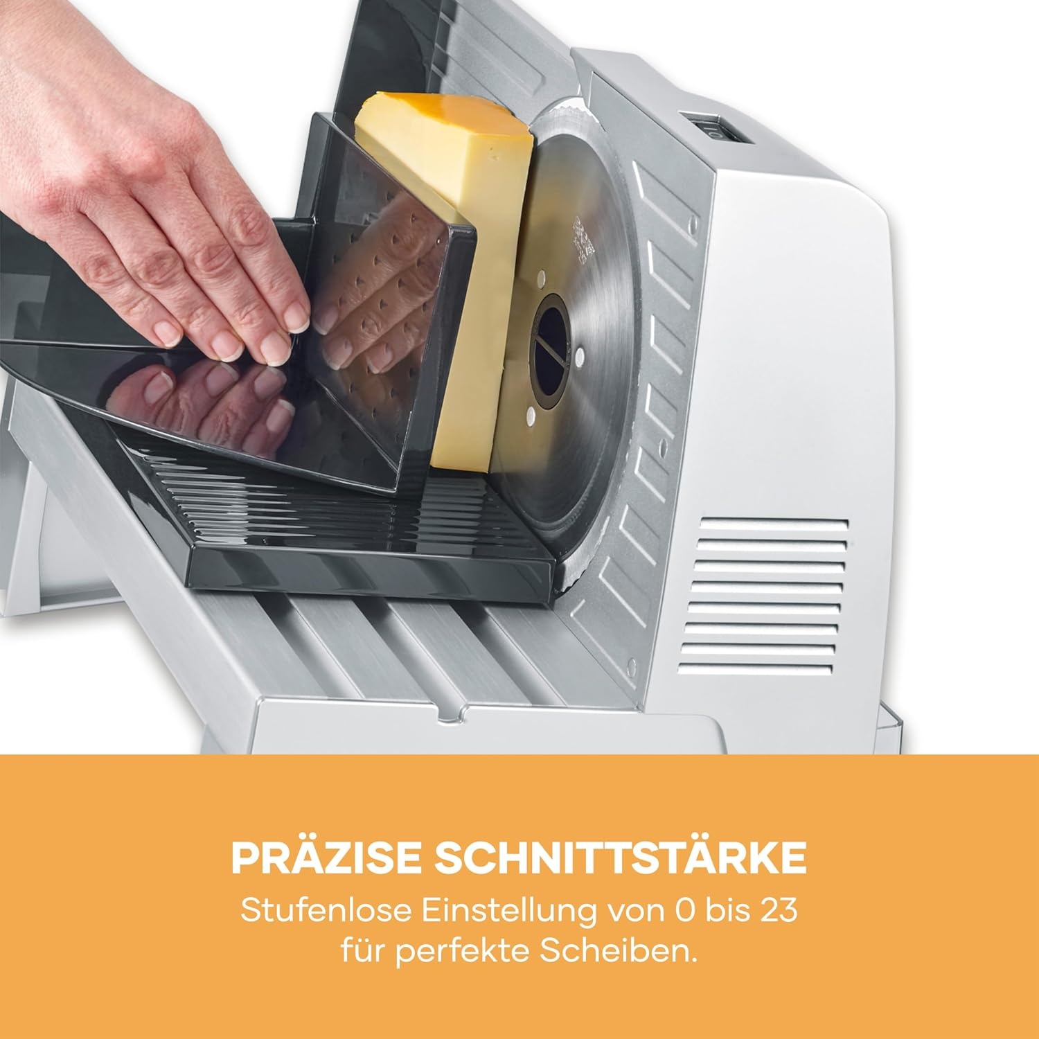 Edelstahl-Allesschneider mit Solingen-Messer - 34% Rabatt