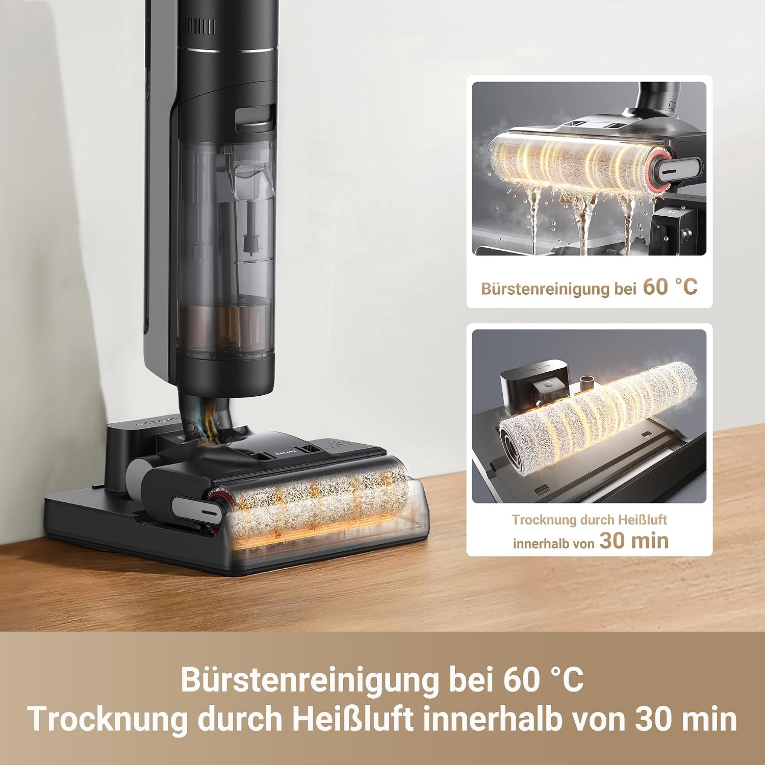 Kabelloser Nass- & Trockensauger - 35% Rabatt - 16.000 Pa Selbstreinigung