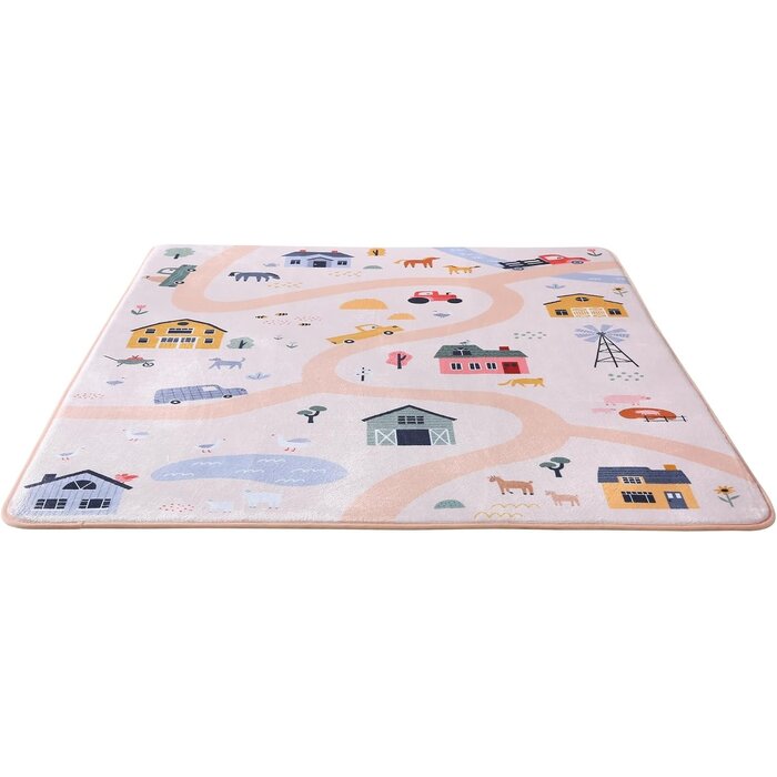 Bauernhof Spielmatte 160x120cm - 33% Rabatt - Weich & Rutschfest