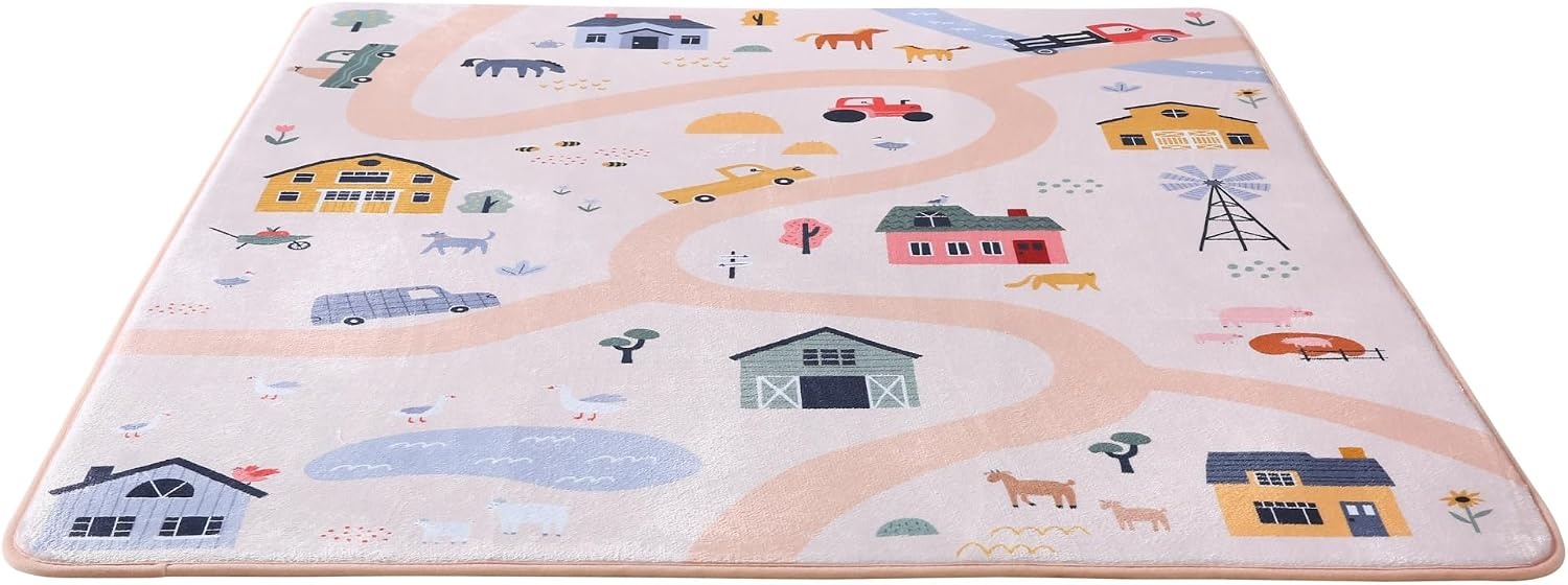 Bauernhof Spielmatte 160x120cm - 33% Rabatt - Weich & Rutschfest