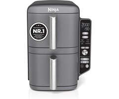 9,5L Double Stack Heißluftfritteuse - Grau - 35% Rabatt - Outlet
