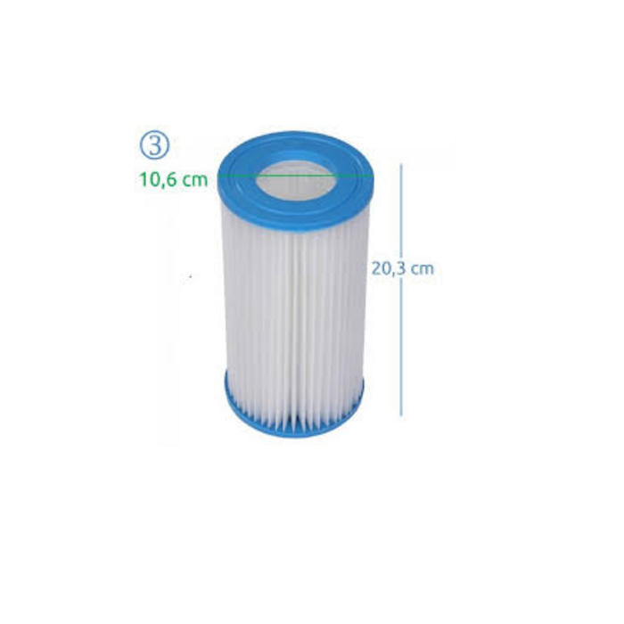 4x Ersatzfilter Typ 3 für Poolpumpen - 10% Rabatt - Für große Pools