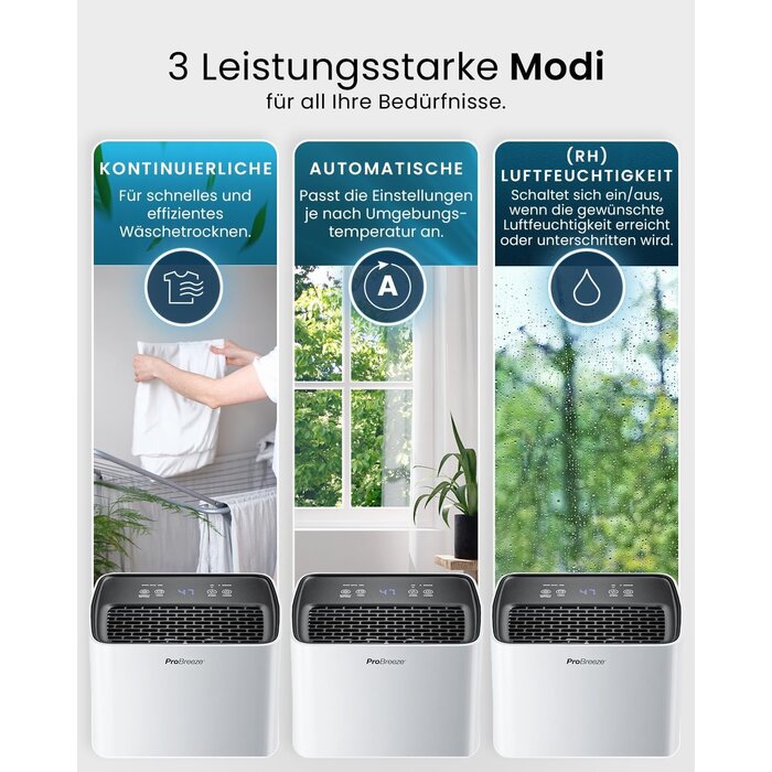 Luftentfeuchter 12L/Tag, kompakt, Weiß - 34% Rabatt auf Ausgepackt