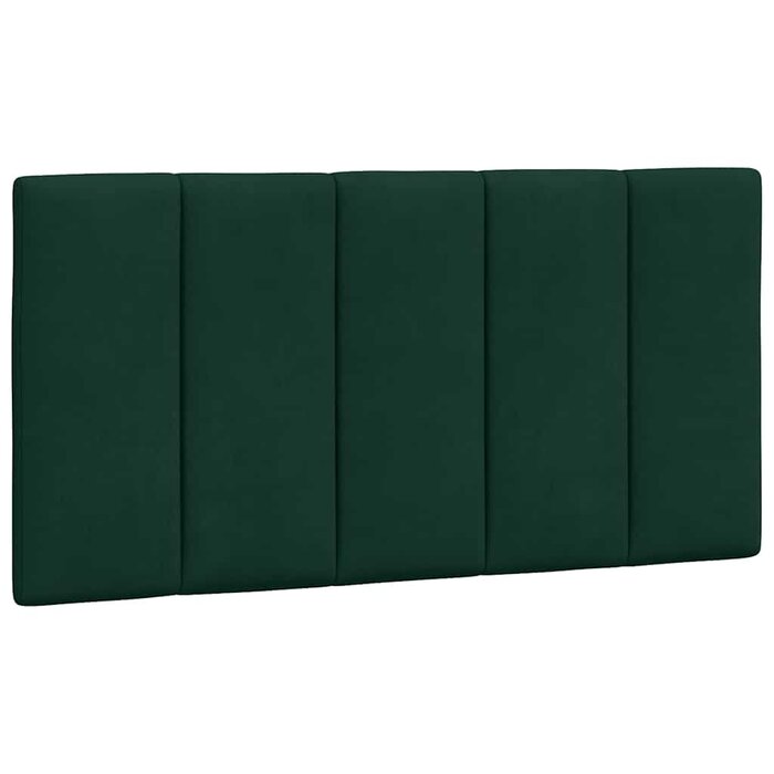 Kopfteilkissen Hanko 100 cm Dunkelgrün - Samt - 31% Rabatt