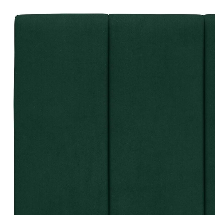 Kopfteilkissen Hanko 100 cm Dunkelgrün - Samt - 31% Rabatt