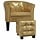 Sessel mit Fußhocker in Gold - 35% Rabatt