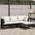 4-teiliges Lounge-Set schwarz - Poly-Rattan - 35% Rabatt