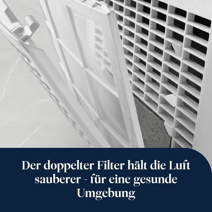 Leiser Luftentfeuchter mit Wäschetrocknung, 10L/Tag - 35% Rabatt