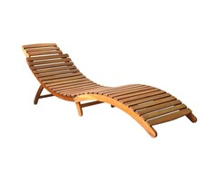 Vidaxl Sonnenliege aus Akazienholz - 184 x 55 x 64 cm - 35% Rabatt