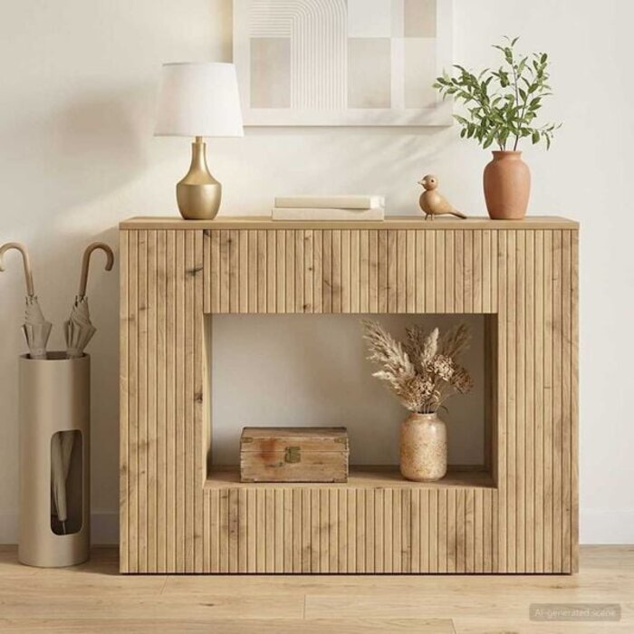 Vidaxl Konsolentisch Artisan Eiche, 101 x 29 x 74 cm - 34% Rabatt