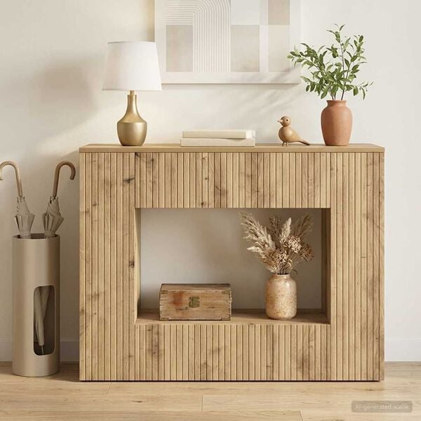 Vidaxl Konsolentisch Artisan Eiche, 101 x 29 x 74 cm - 34% Rabatt
