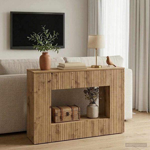 Vidaxl Konsolentisch Artisan Eiche, 101 x 29 x 74 cm - 34% Rabatt