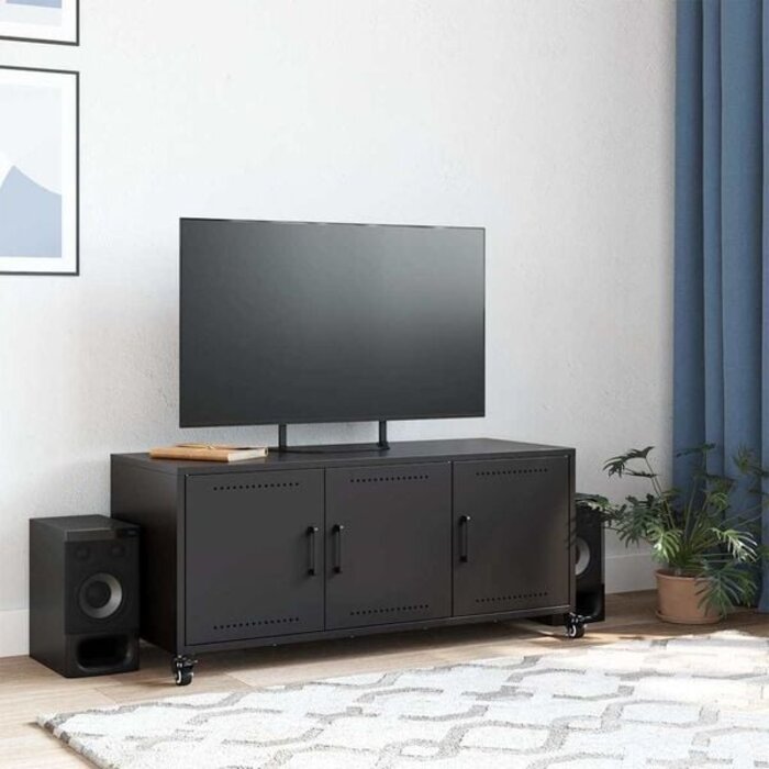 Vidaxl TV-Schrank aus schwarzem Stahl 100,5 cm - 34% Rabatt