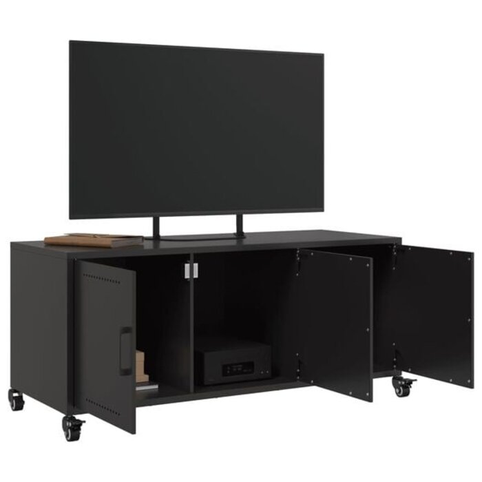 Vidaxl TV-Schrank aus schwarzem Stahl 100,5 cm - 34% Rabatt