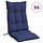 6er Set Hochlehner-Stuhlkissen Oxford-Gewebe Marineblau 120x50cm - 35% Rabatt
