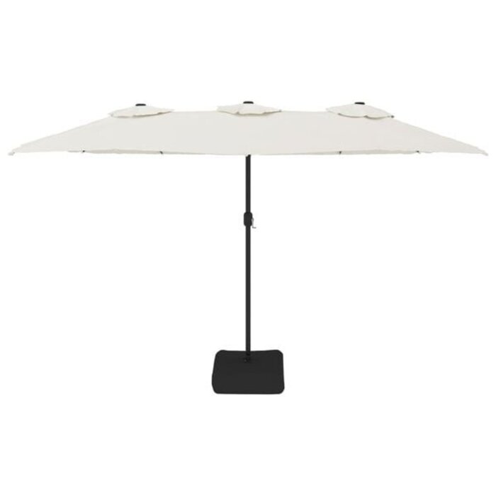 Vidaxl Doppelsonnenschirm 449x245 cm - Sandweiß - 35% Rabatt