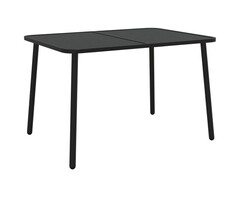 Vidaxl Gartentisch aus Stahl Anthrazit 110x80cm - 34% Rabatt - Ausgepackt