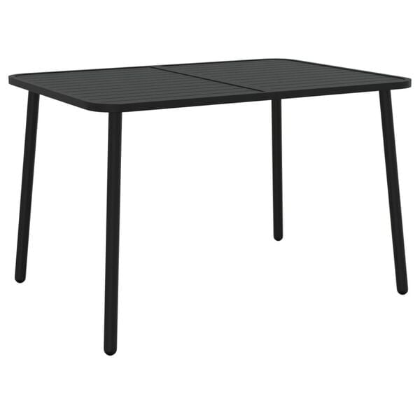 Vidaxl Gartentisch aus Stahl Anthrazit 110x80cm - 34% Rabatt - Ausgepackt