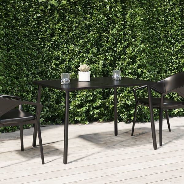 Vidaxl Gartentisch aus Stahl Anthrazit 110x80cm - 34% Rabatt - Ausgepackt
