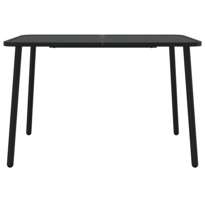 Vidaxl Gartentisch aus Stahl Anthrazit 110x80cm - 34% Rabatt - Ausgepackt