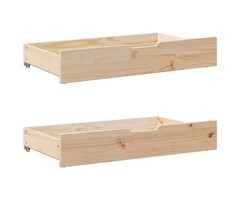 Vidaxl 2er-Set Bettkästen aus Kiefernholz 90x55x16 cm - 35% Rabatt