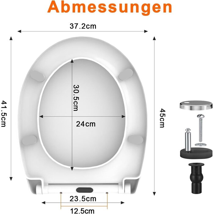 Amazon WC-Sitz O-Form Weiß mit Absenkautomatik - 31% Rabatt