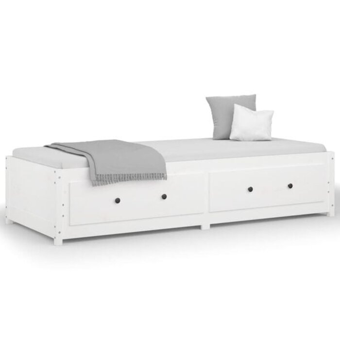 Vidaxl Tagesbett Massivholz 90x200 cm Weiß - 35% Rabatt