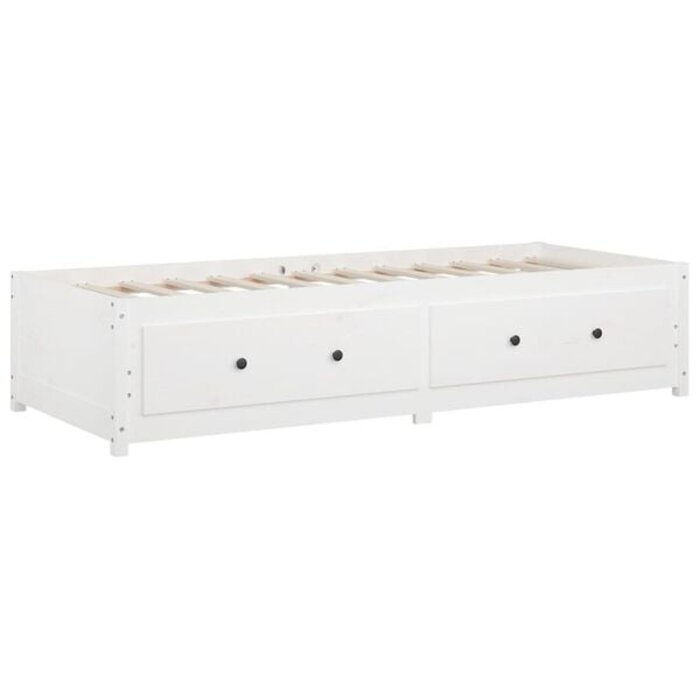 Vidaxl Tagesbett Massivholz 90x200 cm Weiß - 35% Rabatt