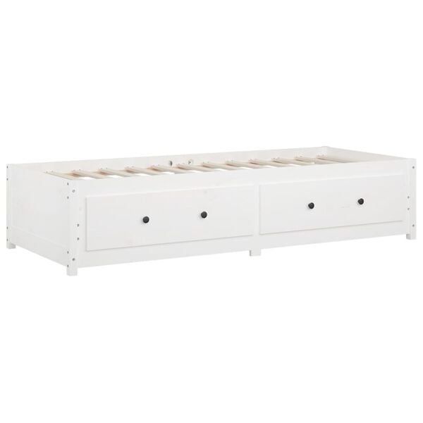 Vidaxl Tagesbett Massivholz 90x200 cm Weiß - 35% Rabatt