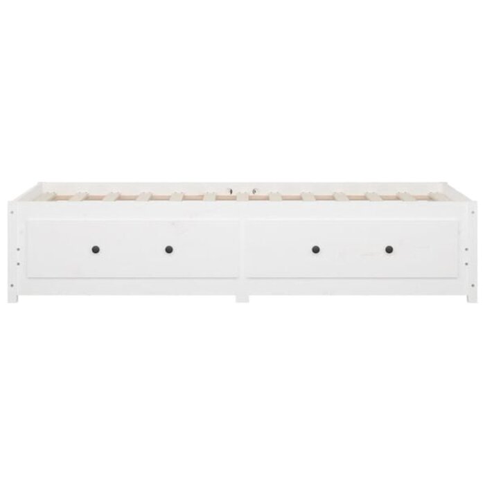 Vidaxl Tagesbett Massivholz 90x200 cm Weiß - 35% Rabatt
