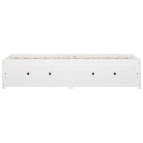 Vidaxl Tagesbett Massivholz 90x200 cm Weiß - 35% Rabatt
